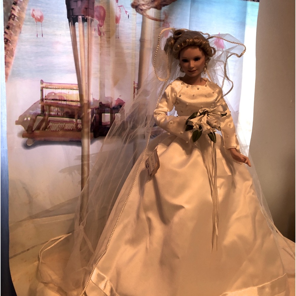 “Calla Lilies” porcelain doll from Ashton Drake Galleries, Bill Hanson. Artist.